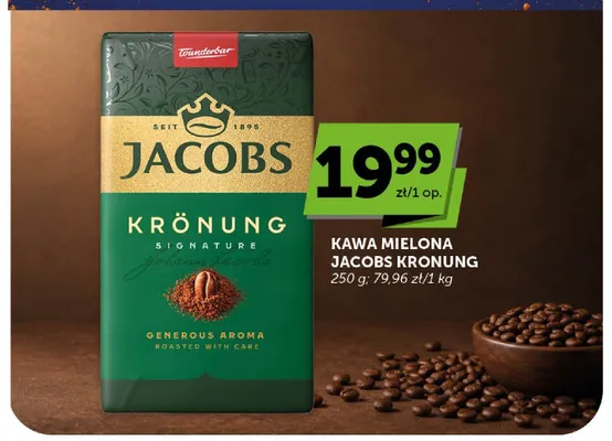 Kawa mielona Jacobs Krönung promocja w Euro Sklep