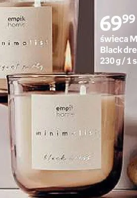 Świeca Minimalist Black dress promocja w Empik