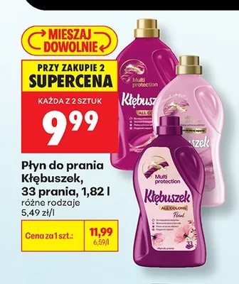 Płyn do prania Kłębuszek promocja w Biedronka