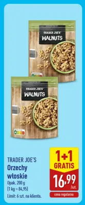 Orzechy włoskie TRADER JOE'S promocja w Aldi