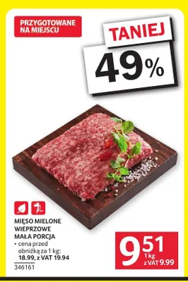 Mięso mielone wieprzowe mała porcja promocja w Selgros