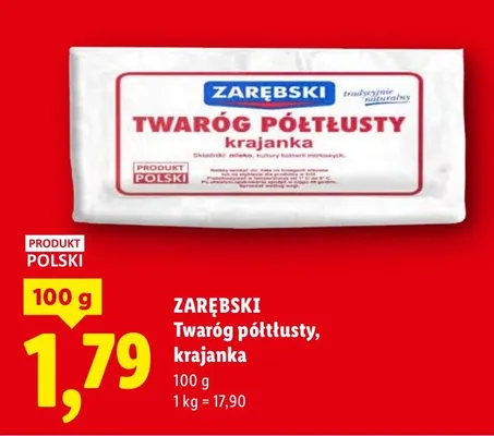 Twaróg półtłusty krajanka promocja w Lidl