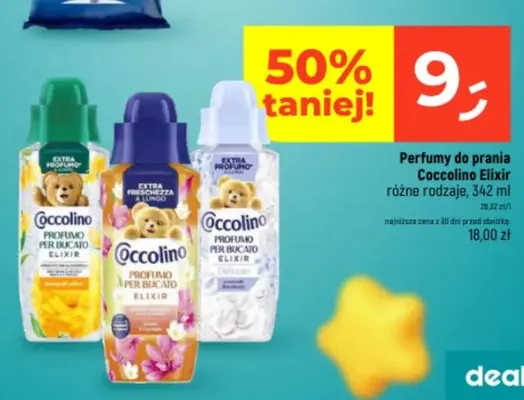 Perfumy do prania Coccolino Elixir Extra Freschezza promocja w Dealz