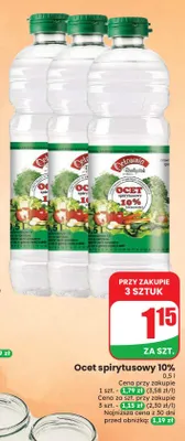 Ocet spirytusowy 10% Octownia Białystok promocja w Dino