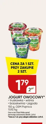 Jogurt owocowy brzoskwinia Piątnica promocja w Chata Polska