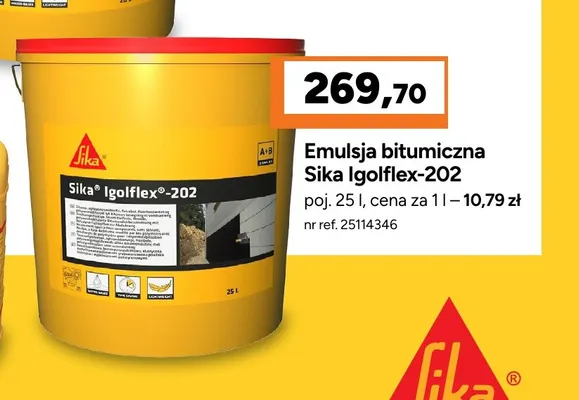 Emulsja bitumiczna Sika Igolflex-202 promocja w Bricoman