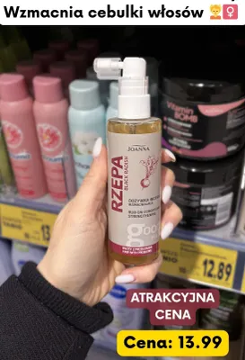 Odżywka-wcierka wzmacniająca rzepa black radish promocja w Kaufland