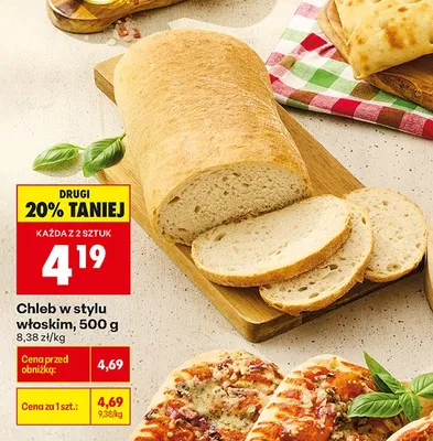 Chleb w stylu włoskim promocja w Biedronka