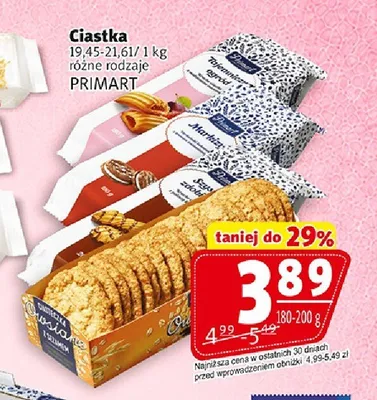 Ciastka markizy Primart promocja w Prim Market