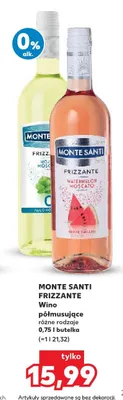 Wino półmusujące MONTE SANTI FRIZZANTE promocja w Kaufland