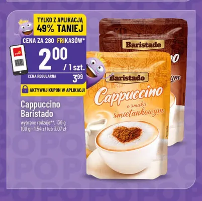 Cappuccino o smaku śmietankowym Baristado promocja w POLOmarket