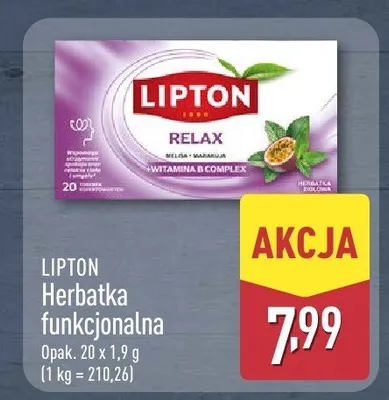 Herbatka funkcjonalna promocja w Aldi