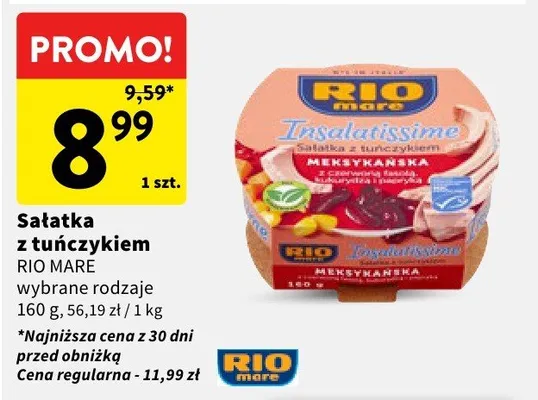 Sałatka z tuńczykiem Rio Mare promocja w Intermarche