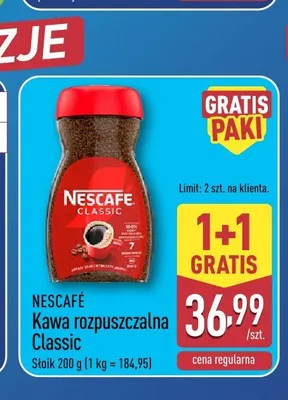 Kawa rozpuszczalna Nescafé Classic promocja w Aldi