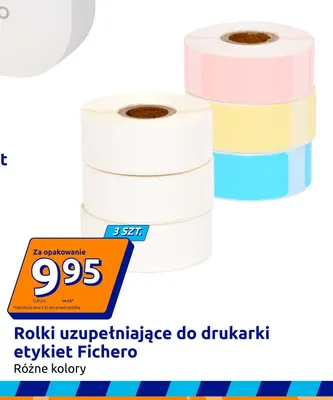 Rolki uzupełniające do drukarki etykiet Fichero 3-pak promocja w Action