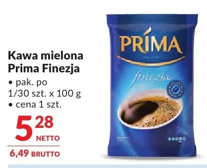 Kawa mielona Prima Finezja promocja w Makro