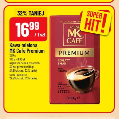 Kawa mielona MK Cafe Premium promocja w POLOmarket