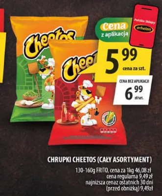 Chrupki Cheetos promocja w Arhelan