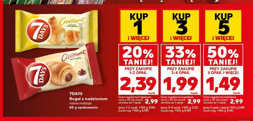 Rogal z nadzieniem 7Days promocja w Kaufland
