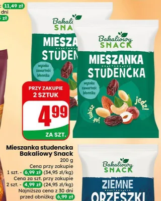 Mieszanka studencka promocja w Dino
