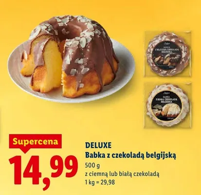 Babka z czekoladą belgijską z białą czekoladą promocja w Lidl