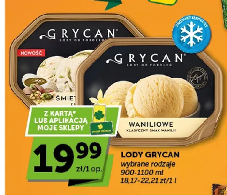 Lody waniliowe Grycan promocja w ABC