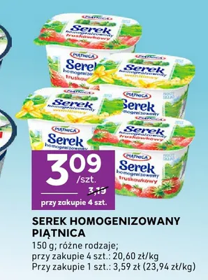 Serek homogenizowany Piątnica promocja w Stokrotka