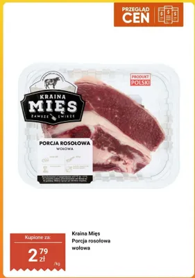 Porcja rosołowa wołowa Kraina Mięs promocja w Biedronka