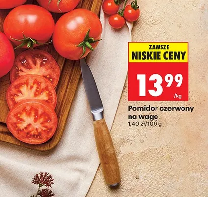 Pomidor czerwony na wagę promocja w Biedronka