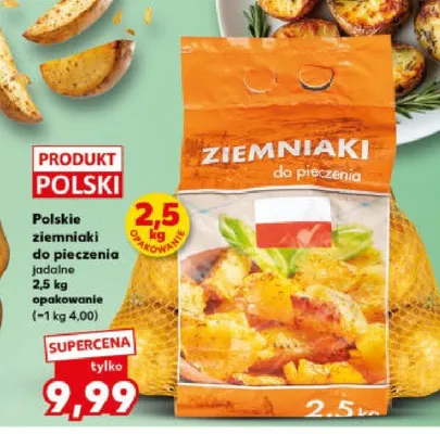 Polskie ziemniaki do pieczenia jadalne promocja w Kaufland