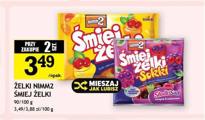 Żelki nimm2 Śmiejżelki Sokki SłodkiSad promocja w Gram Market