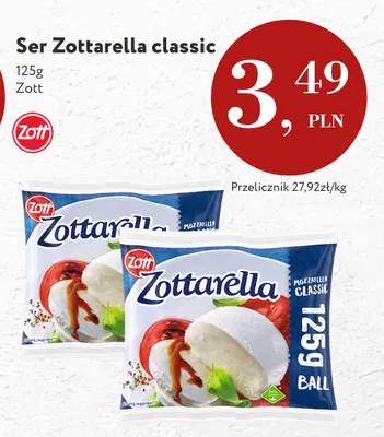Ser Zottarella classic Zott promocja w Market Point