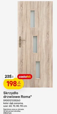 Skrzydło drzwiowe Roma Castorama promocja w Castorama
