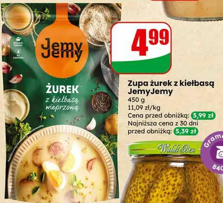 Zupa żurek z kiełbasą promocja w Dino
