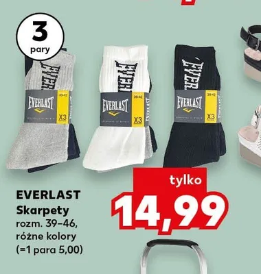 Skarpety EVERLAST rozm. 39-46 3-pak promocja w Kaufland
