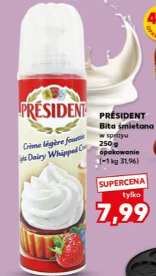 Bita śmietana w sprayu promocja w Kaufland