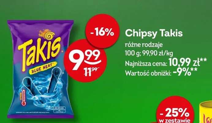 Chipsy różne rodzaje promocja w Żabka