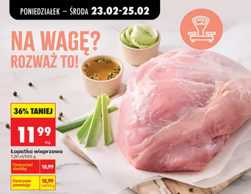 Łopatka wieprzowa Mościbrody promocja w Biedronka