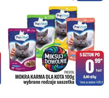 Mokra karma dla kota PreVital promocja w Tomi Markt