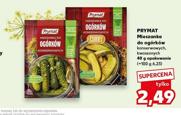 Mieszanka do ogórków konserwowych Prymat promocja w Kaufland