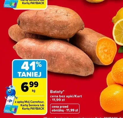 Bataty promocja w Carrefour