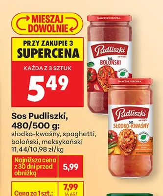 Sos słodko-kwaśny promocja w Biedronka