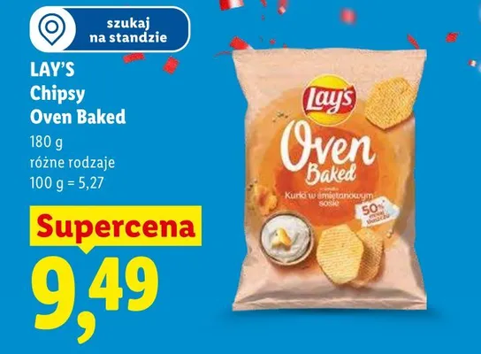 Chipsy ziemniaczane Lay's Oven Baked promocja w Lidl