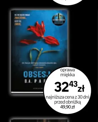 Książka Obsesja B.A. Paris promocja w Empik