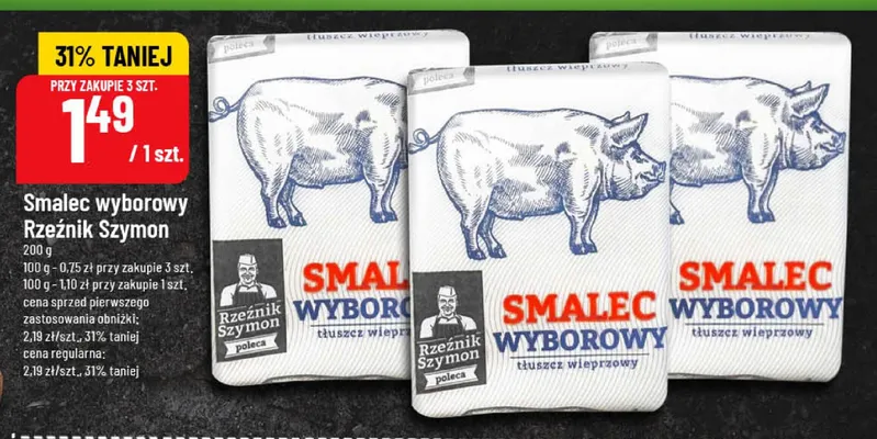 Smalec wyborowy Rzeźnik Szymon promocja w POLOmarket