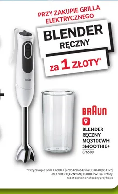 Blender ręczny MQ3100WH Smoothie+ promocja w Selgros