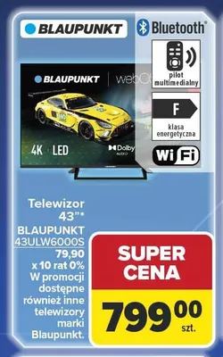 Telewizor 43" BLAUPUNKT 43ULW6000S promocja w Carrefour