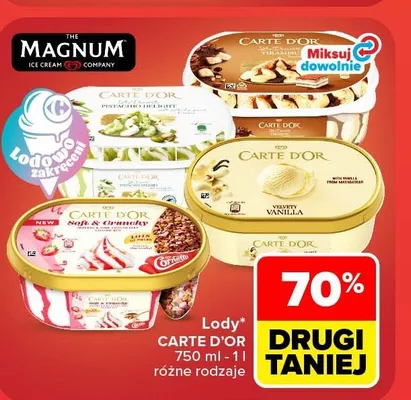 Lody Pistachio Delight Carte d'Or promocja w Carrefour