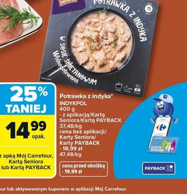 Potrawka z indyka promocja w Carrefour