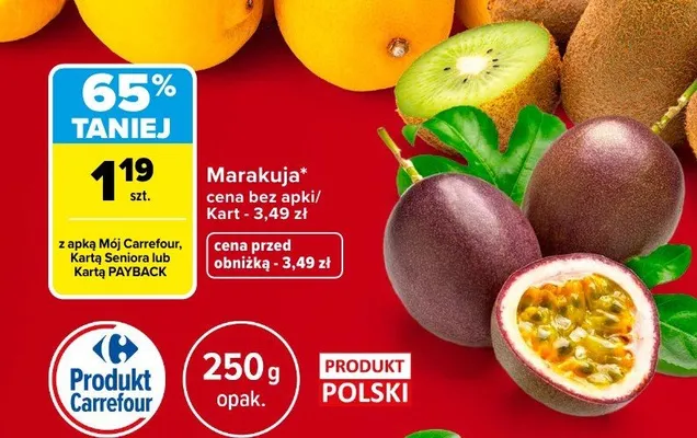 Marakuja promocja w Carrefour